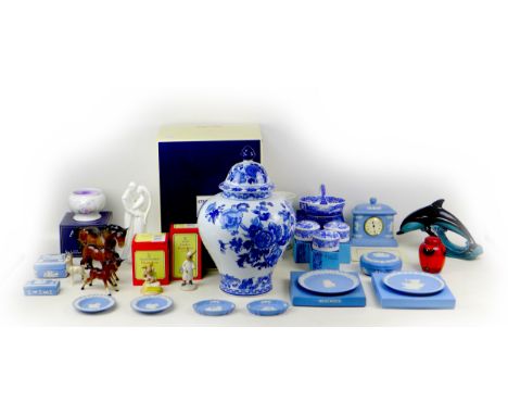 A collection of Spode and Bunnykins with other ceramics, including a Spode Statements ginger jar, 27 by 42cm high, with origi