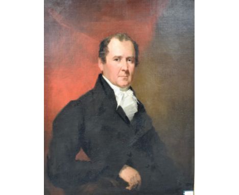 EARLY 19TH CENTURY SCHOOL Portrait of a gentleman, believed to be John MacGregor Oil on canvas 88cm x 67.5cm Condition Report