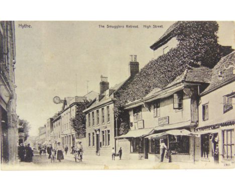 POSTCARDS - TOPOGRAPHICAL  Approximately sixty-eight cards, comprising a real photographic view of the High Street, Maidstone
