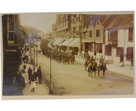 POSTCARDS - DORSET &amp; OTHER  Approximately eighty-four cards, comprising real photographic views of The Market Place, Blan