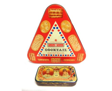 A ROWNTREE &amp; CO. COMMEMORATIVE CONFECTIONERY TIN  'Souvenir of the Coronation of their Majesties King George V &amp; Quee