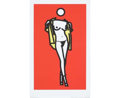 JULIAN OPIE (BRITISH 1958-) WOMAN TAKING OFF MAN'S SHIRT, 5 (CRISTEA P.244), 2003 Screenprint, from the edition of unknown s