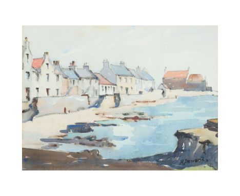  MARY NICOL NEILL ARMOUR R.S.A., R.S.W. (SCOTTISH 1902-2000) EAST NEUK HARBOUR Signed lower right, watercolour, and a compani