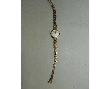 A 9ct gold ladies rotary wristwatch.