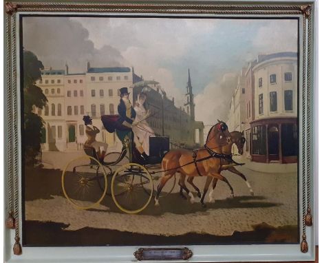 A print after Doris Zinkeisen (1898-1991) Scottish, "In Regency Times", within a custom frame, (56x66 cm with frame).