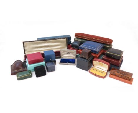 A collection of jewellery boxes by R. Lalique, Bulgari, Mauboussin, Cartier, S.J. Philipps, Cameo Corner and various other je