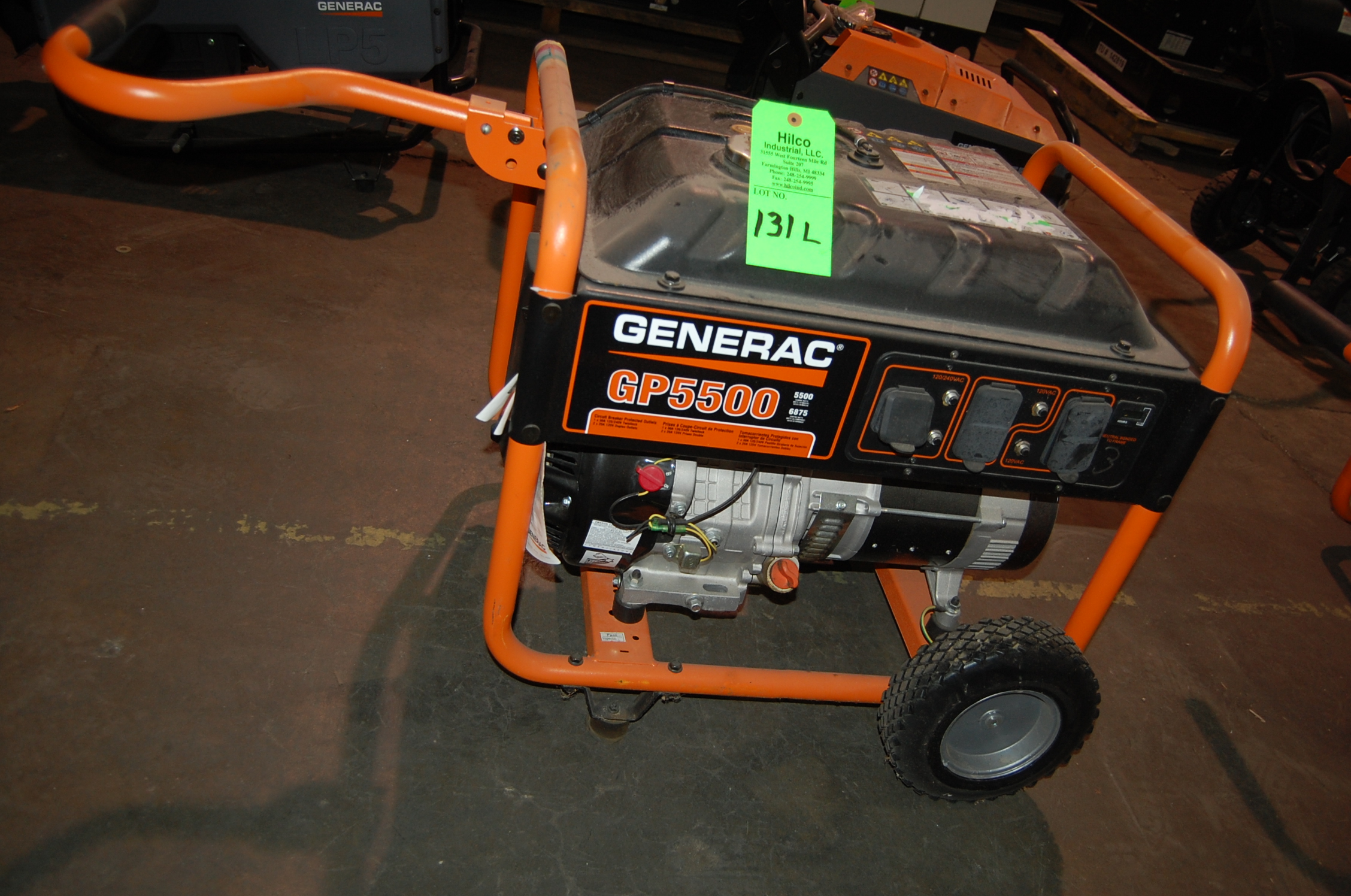Generac Series GP5500 Model 59395 5,500Watt Portable Gas Generator