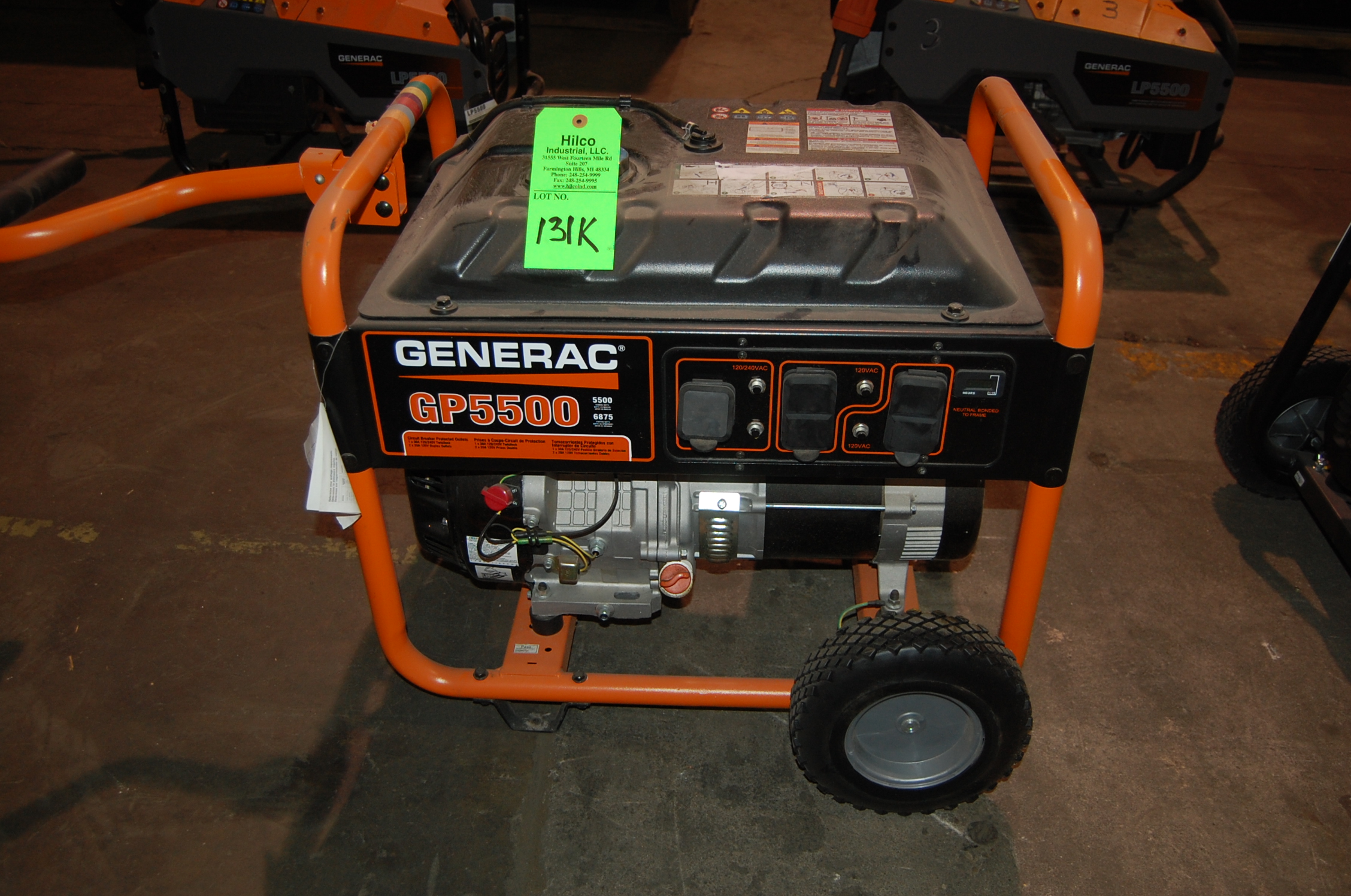 Generac Series GP5500 Model 59395 5,500Watt Portable Gas Generator