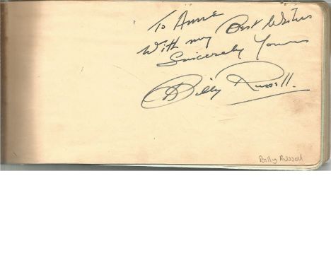 Vintage autograph book containing 50+ signatures. Some of names included are Douglas Robinson Cardew, Elsie &amp; Doris Water
