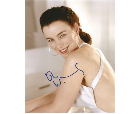 Olivia Williams signed 10x8 colour portrait photo. English film, stage, and television actress who has appeared in British an