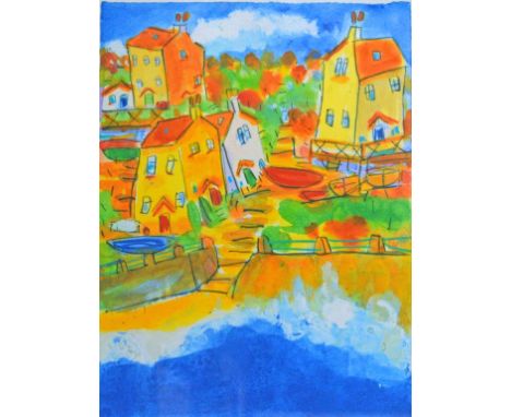 SARAH HUTTON (B.1962), 'Coastal Haunts One' limited edition lithograph, 30/195, signed and inscribed in pencil, 16" (40cm) hi