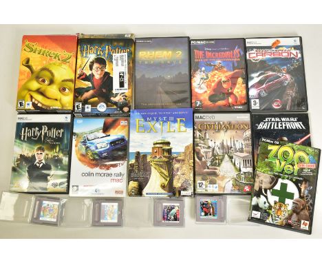 A QUANTITY OF GAMEBOY, MAC AND PC GAMES, highlights include Super Mario Land (first appearance of Princess Daisy), Super Mari