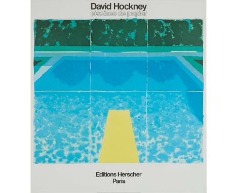  DAVID HOCKNEY (BRITISH 1937-), AFTER PISCINES DE PAPIER, EDITIONS HERSCHER - 1978 Off-set lithographic poster 93cm x 85cm (3