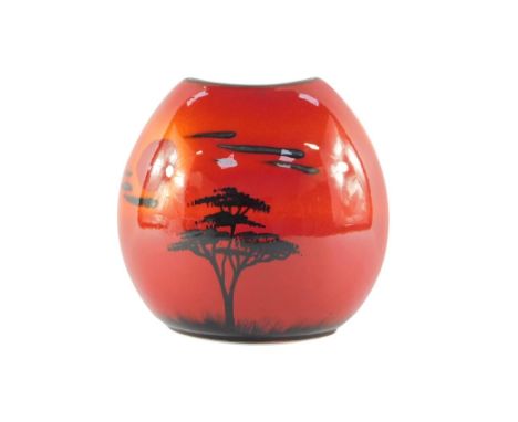 A Poole Pottery African Sky vase, 19cm high.