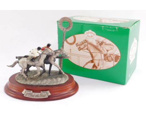 A Craftsman Studios First Past The Post horse racing figure group, limited edition of 5000, 16cm high.  (boxed)