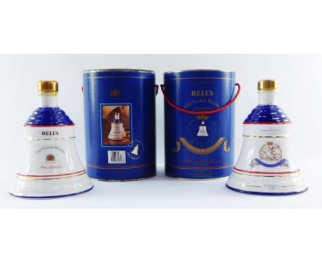 Two Bell's Scotch Whisky commemorative decanters, for Princess Beatrice, both to commemorate the birth of Princess Beatrice o