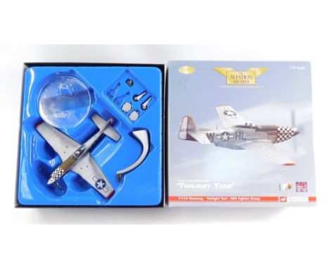 Corgi The Aviation Archive die cast plane, scale 1:72, Twilight Tear, N.A P-151D mustang, Corgi Heritage Centre exclusive, bo