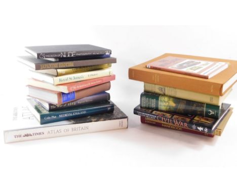 A group of books relating to Medieval England, ships and model making, to include Defending The Island from Caesar to Armada 