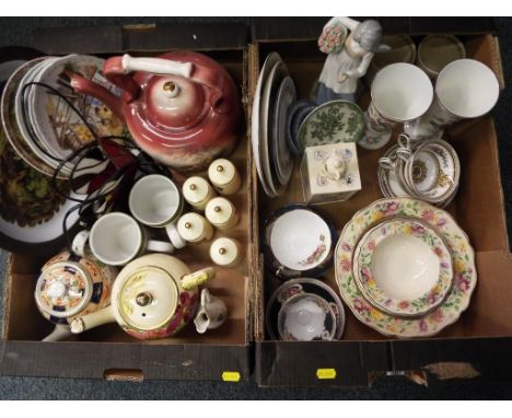 A good lot to include ceramics,a large bowl by Royal Doulton Asters D6161 pattern and a further 6 smaller bowls, Wedgwood Jas