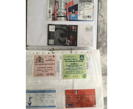 Tottenham Football Tickets: Includes semi finals, modern European homes,  late 90s homes plus some aways and 4 season tickets