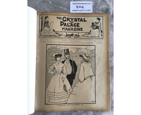 1901 FA Cup Final Magazine Sheffield United v Tottenham: The Crystal Palace Magazine, volume 2, number May 1901. 22 page maga