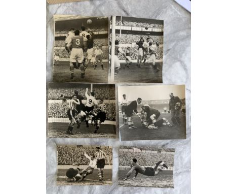 Tottenham 49/50 Football Press Photos: Black and white action photos from Spurs 2nd division championship season. All but one