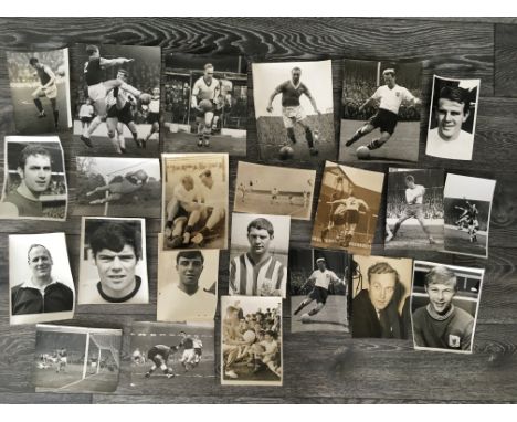 1960s Football Press Photos: Includes match action and portrait. Wide range of sizes but nothing small. Few late 50s to inclu