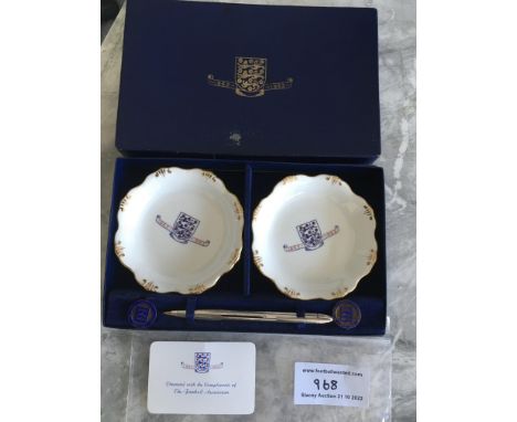 1963 Football  Association Centenary Gift Box: Box has 3 lions and 1863-1963 to front and was given to an FA executive. Consi