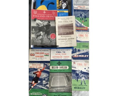 Big Match Football Programmes: FA Cup Finals 1949 1951 1952 1959. 1953 Ireland v Scotland, England v Hungary, Rest of the Wor