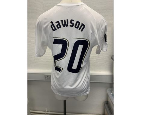 Tottenham Hotspur 2007 - 2008 Match Worn Football Shirt: Home short sleeve number 20 with FA Cup badging to arms. Worn by Daw