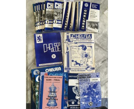 Chelsea Home Football Programmes: 36/37 Arsenal then around 35 of the small style used in the 60s and early 70s in excellent 