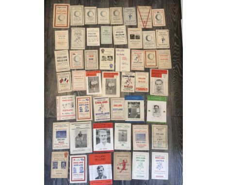 Best Ever England Home Pirate Football Programme Collection: From 1938 through to late 50s with a lot of hard to obtain pirat