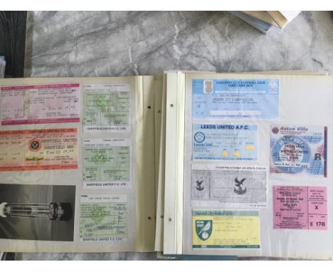 Football Ticket Collection: From the 80s and 90s with some England minor games at various venues. 3 stubs for 75/76 Everton v