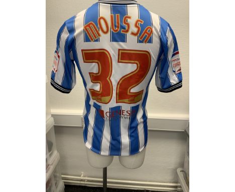 Coventry City 2012 - 2013 Match Worn Football Shirt: Home short sleeve number 32 with Premier League badging to arms. Worn by