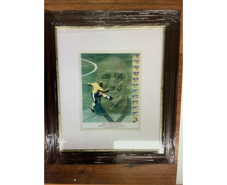 Roberto Carlos Signed Free Kick Football Print: Ltd edition number 8 of 25 of the worlds greatest ever free kick. Named the M