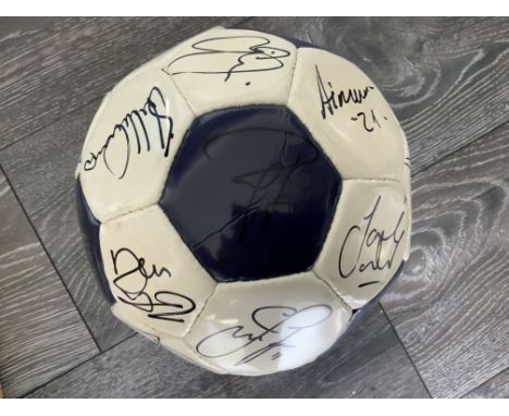 Tottenham 2002-2003 Signed Football: Official Spurs football with many autographs signed clearly in marker pen by Keller Ferd