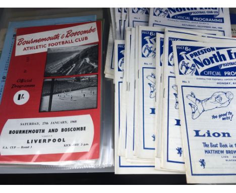 Football Programme Box: From the late 50s to early 70s to include some more modern Tottenham. Good mixture of clubs. (est 500