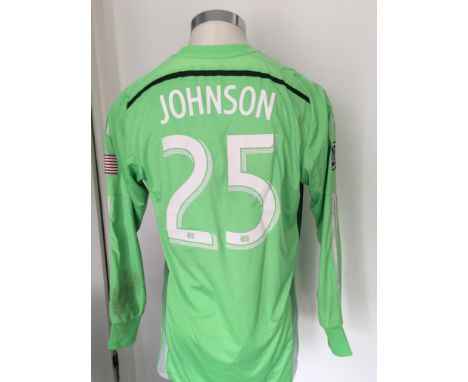 Chicago Fire 2014 Match Worn Goalkeeper Football Shirt: Away long sleeve number 25 with MLS badging to arms. Worn by Johnson 