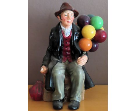 Royal Doulton glazed ceramic figure - The Balloon Man. HN1954

REASONABLE USED CONDITION 