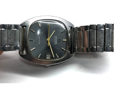 Vintage Gents 1970's Omega De Ville stainless steel wristwatch automatic working but no warranty given