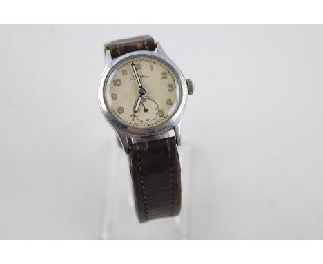 Vintage Gents Rotary super sports military style wristwatch hand-wind working 