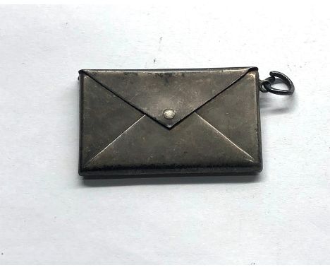 Antique .925 silver opening envelope stamp case HM Birmingham 1910