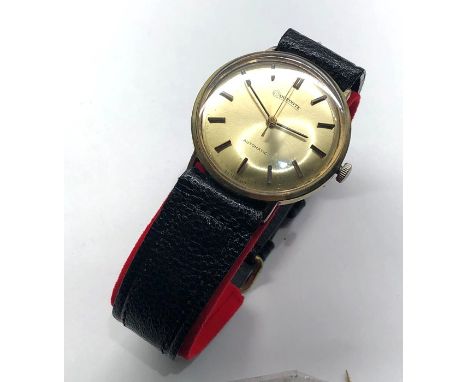 Vintage gents Dufonte automatic wristwatch watch winds and ticks but no warranty given 