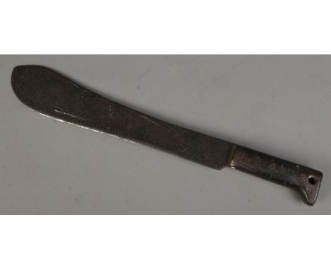 A machete. Possibly military. Length of blade (37cm) CANNOT POST OVERSEAS  