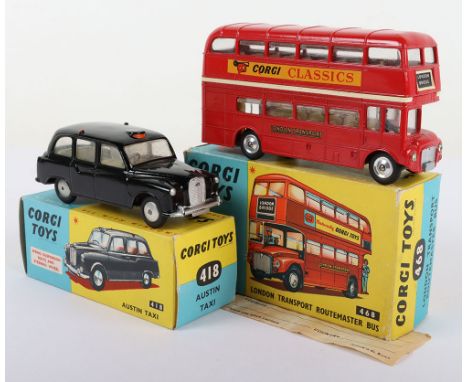 Corgi Toys 468 London Transport Routemaster Bus, red body Naturally Corgi Toys- Corgi Classics adverts, shaped spun wheels, w