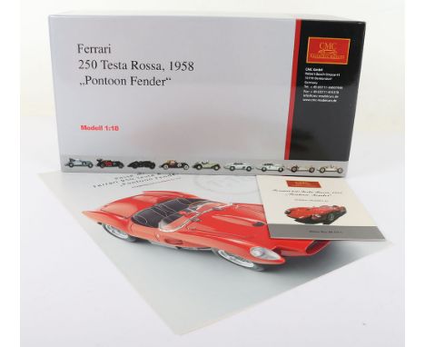 CMC 1:18 scale M-071 Ferrari 250 Testa Rossa 1958 Pontoon Fender, in mint  boxed sealed condition, with information card and 