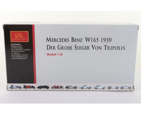 CMC 1:18 scale M-018  Mercedes Benz W1 Racing Car Model, in mint  boxed opened condition.