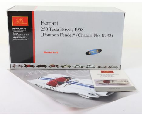 CMC 1:18 scale M-080 Ferrari 250 Testa Rossa 1958 Limited Edition Model, in mint  boxed sealed condition, with information ca