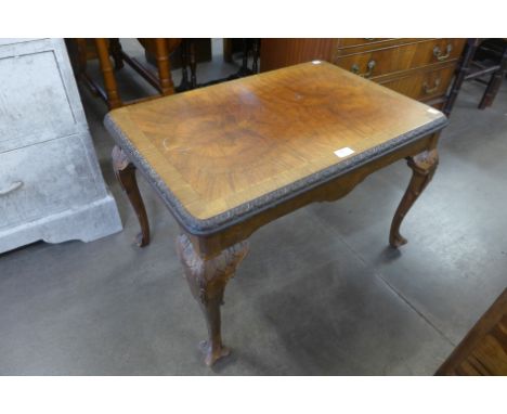 A burr walnut coffee table 