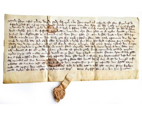 Essex - High OngarDeed of Feoffment, for £4 and services to the chief lord, by Hugh de Panda to John Page, son of Silvester d